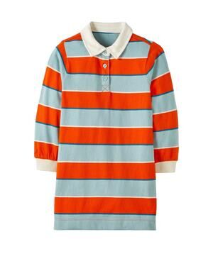 Hanna Andersson NWT Long Sleeve Rugby Dress. Size 6-7.